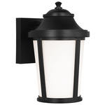 Portola Outdoor Wall Light - Textured Black / Etched White