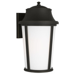 Portola Outdoor Wall Light - Antique Bronze / Etched White