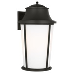 Portola Outdoor Wall Light - Antique Bronze / Etched White