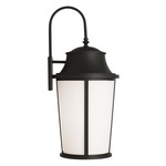Portola Hanging Outdoor Wall Sconce - Antique Bronze / Etched White