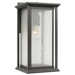 Audley Outdoor Wall Light - Antique Bronze / Distressed Seeded