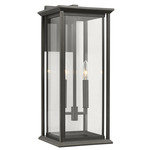 Audley Outdoor Wall Light - Antique Bronze / Clear