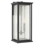 Audley Outdoor Wall Light - Textured Black / Distressed Seeded