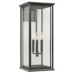 Audley Outdoor Wall Light - Antique Bronze / Clear