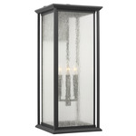 Audley Outdoor Wall Light - Textured Black / Distressed Seeded