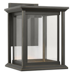 Audley Dark Sky Outdoor Wall Light - Antique Bronze / Clear