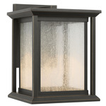 Audley Dark Sky Outdoor Wall Light - Antique Bronze / Distressed Seeded