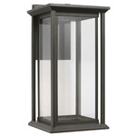 Audley Dark Sky Outdoor Wall Light - Antique Bronze / Clear