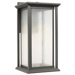 Audley Dark Sky Outdoor Wall Light - Antique Bronze / Distressed Seeded