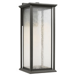 Audley Dark Sky Outdoor Wall Light - Antique Bronze / Distressed Seeded