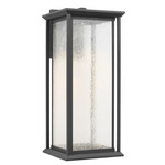Audley Dark Sky Outdoor Wall Light - Textured Black / Distressed Seeded