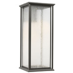 Audley Dark Sky Outdoor Wall Light - Antique Bronze / Distressed Seeded
