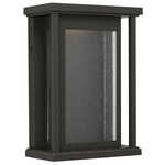 Faywood Dark Sky Outdoor Wall Light - Antique Bronze / Clear Seeded