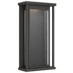 Faywood Dark Sky Outdoor Wall Light - Antique Bronze / Clear Seeded