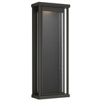 Faywood Dark Sky Outdoor Wall Light - Antique Bronze / Clear Seeded
