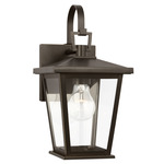 Linton Outdoor Wall Light - Antique Bronze / Clear