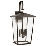 Linton Outdoor Wall Light - Antique Bronze / Clear