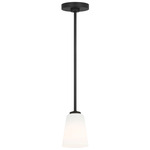 Miles Pendant - Midnight Black / Etched White