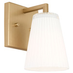 Upson Wall Sconce - Satin Brass / Clear / White Painted