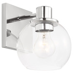 Rito Wall Sconce - Chrome / Clear
