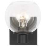 Rito Wall Sconce - Midnight Black / Clear