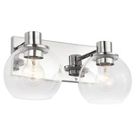 Rito Bathroom Vanity Light - Chrome / Clear