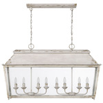 Abingdon Linear Pendant - Antique White / Clear