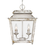 Abingdon Pendant - Antique White / Clear