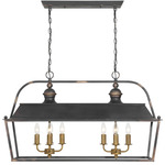 Christoff Linear Pendant - Black / Gold