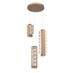 Tessera Round Multi Light Pendant - Novel Brass / Tessera Orb Cast Glass