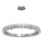 Tessera Ring Chandelier - Beige Silver / Tessera Wave Cast Glass