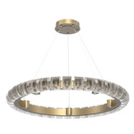 Tessera Ring Chandelier - Gilded Brass / Tessera Orb Cast Glass
