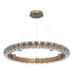 Tessera Ring Chandelier - Novel Brass / Tessera Orb Cast Glass