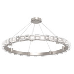 Tessera Ring Chandelier - Beige Silver / Tessera Tetro Cast Glass