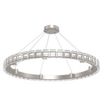 Tessera Ring Chandelier - Beige Silver / Tessera Pave Cast Glass