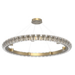 Tessera Ring Chandelier - Gilded Brass / Tessera Orb Cast Glass