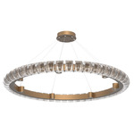 Tessera Ring Chandelier - Novel Brass / Tessera Orb Cast Glass