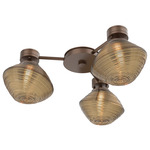 Mesa Hub & Spoke Ceiling Flush / Wall Sconce - Burnished Bronze / Mesa Bronze
