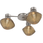 Mesa Hub & Spoke Ceiling Flush / Wall Sconce - Beige Silver / Mesa Bronze