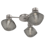 Mesa Hub & Spoke Ceiling Flush / Wall Sconce - Beige Silver / Mesa Smoke