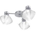 Mesa Hub & Spoke Ceiling Flush / Wall Sconce - Classic Silver / Mesa Clear