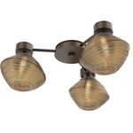 Mesa Hub & Spoke Ceiling Flush / Wall Sconce - Flat Bronze / Mesa Bronze