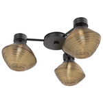 Mesa Hub & Spoke Ceiling Flush / Wall Sconce - Matte Black / Mesa Bronze