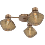 Mesa Hub & Spoke Ceiling Flush / Wall Sconce - Novel Brass / Mesa Bronze