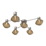 Mesa Hub & Spoke Ceiling Flush / Wall Sconce - Beige Silver / Mesa Bronze