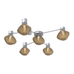Mesa Hub & Spoke Ceiling Flush / Wall Sconce - Classic Silver / Mesa Bronze