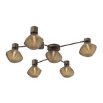 Mesa Hub & Spoke Ceiling Flush / Wall Sconce - Flat Bronze / Mesa Bronze