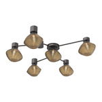 Mesa Hub & Spoke Ceiling Flush / Wall Sconce - Graphite / Mesa Bronze