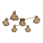 Mesa Hub & Spoke Ceiling Flush / Wall Sconce - Novel Brass / Mesa Bronze