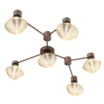 Mesa Hub & Spoke Linear Ceiling Light / Wall Sconce - Burnished Bronze / Mesa Bronze